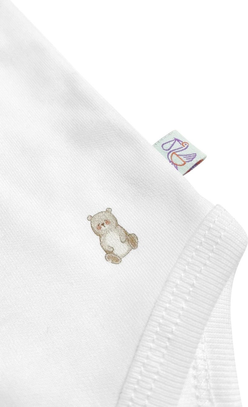 Casadora Baby Moni Organic Cotton Baby Short Sleeve Bodysuit - Image 3