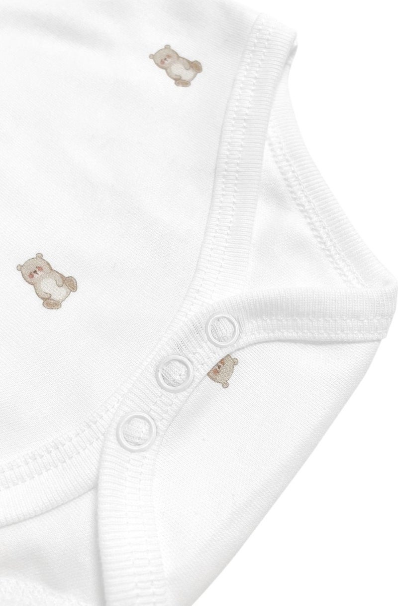 Casadora Baby Moni Organic Cotton Baby Short Sleeve Bodysuit - Image 4