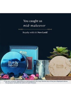 Blue Nectar كريم الوجه للرجال كريم تفتيح البشرة الطبيعي كريم مضاد للشيخوخة للرجال بزيت خشب الصندل والزعفران وزيت اللوز (14 عشبة 50 جرام)  - Image 3