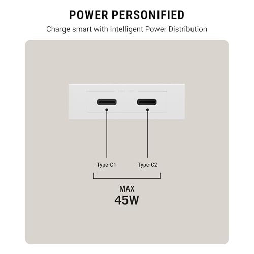 DailyObjects Combo White POP Pack - 45 Watt with (45 Watt GaN charger + Type C to C Fast Charging 100W Kevlar cable|Compatible with Iphone, Samsung, One plus, Ipad, Macbook|1.5 Mtr|Durable|480 MBPS - Image 4