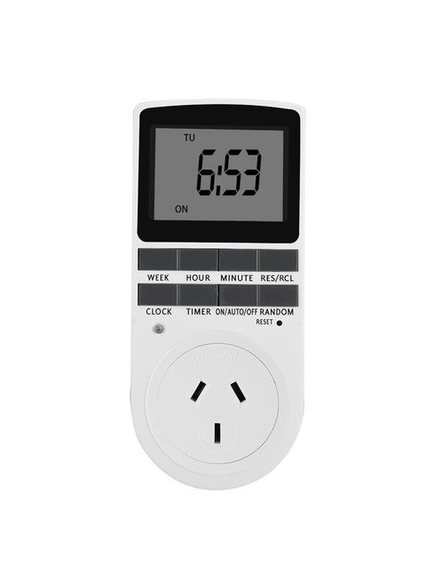 12/24-hour Timer Switch Socket Summer Time/Random Function Modes Smart Timer Socket -