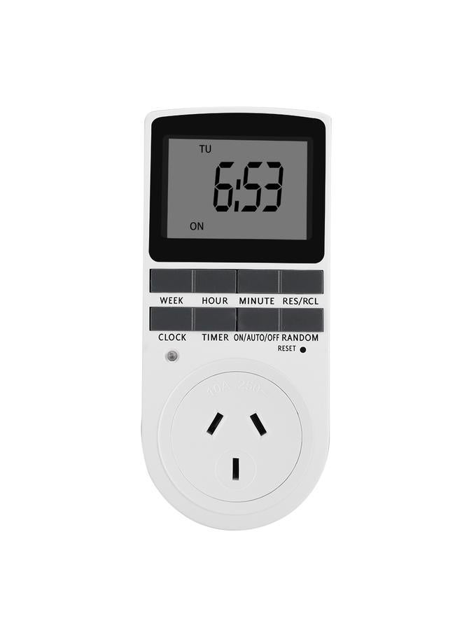 12/24-hour Timer Switch Socket Summer Time/Random Function Modes Smart Timer Socket -