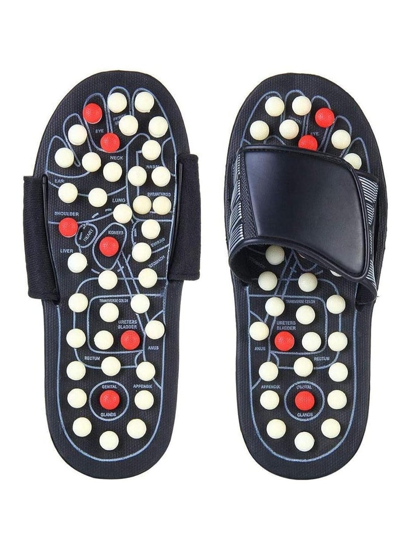TIGER Massage Slippers for Men & Women – Foot Massager Sandals with Acupressure Points for Foot Arch Pain Relief | Therapeutic Reflexology Shoes for Stress Relief, Relaxation & Wellness | Comfortable, Supportive Design for All-Day Wear - Image 2