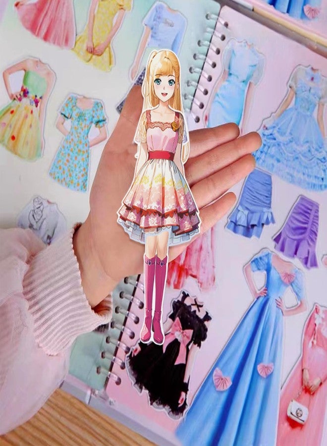 Daniel Axel Magnetic Dress Up Paper Doll,Magnet Princess Dress Up Dolls for Girls Ages 4-7 Kids,Travel Activities Road Trip Car Ride Interactive Learning Created Imagine Set Birthday Gift - Image 3