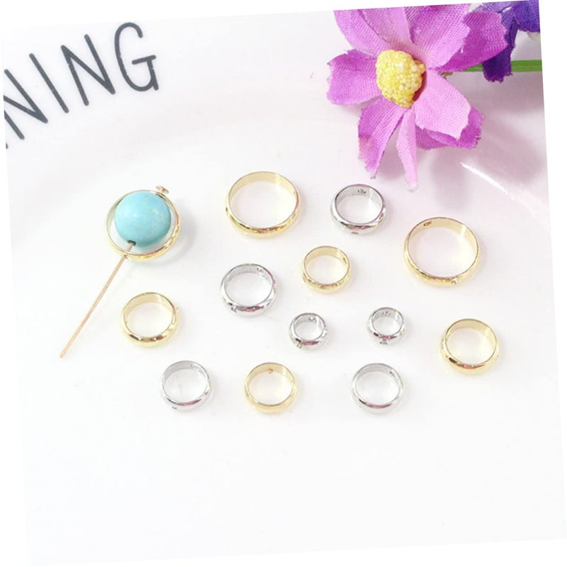 Polished Double Hole Circular Rings For DIY Jewelry Making Size 10 - Image 3