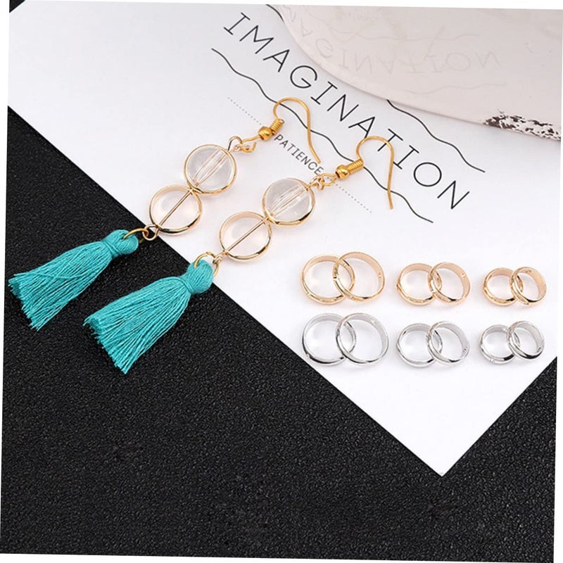 Polished Double Hole Circular Rings For DIY Jewelry Making Size 10 - Image 5