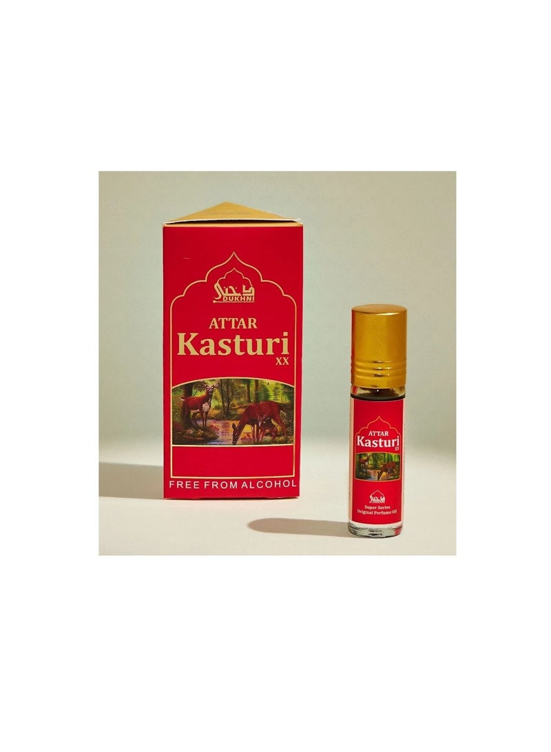 DUKHNI Attar Oil Set Authentic Arabic Fragrance Oils 100% Pure Alcohol-Free Halal Blends Oud Ibtisam Oud Khaleeji Oud Habayeb Kasturi Ambar Blue Girl 6m each - Image 3