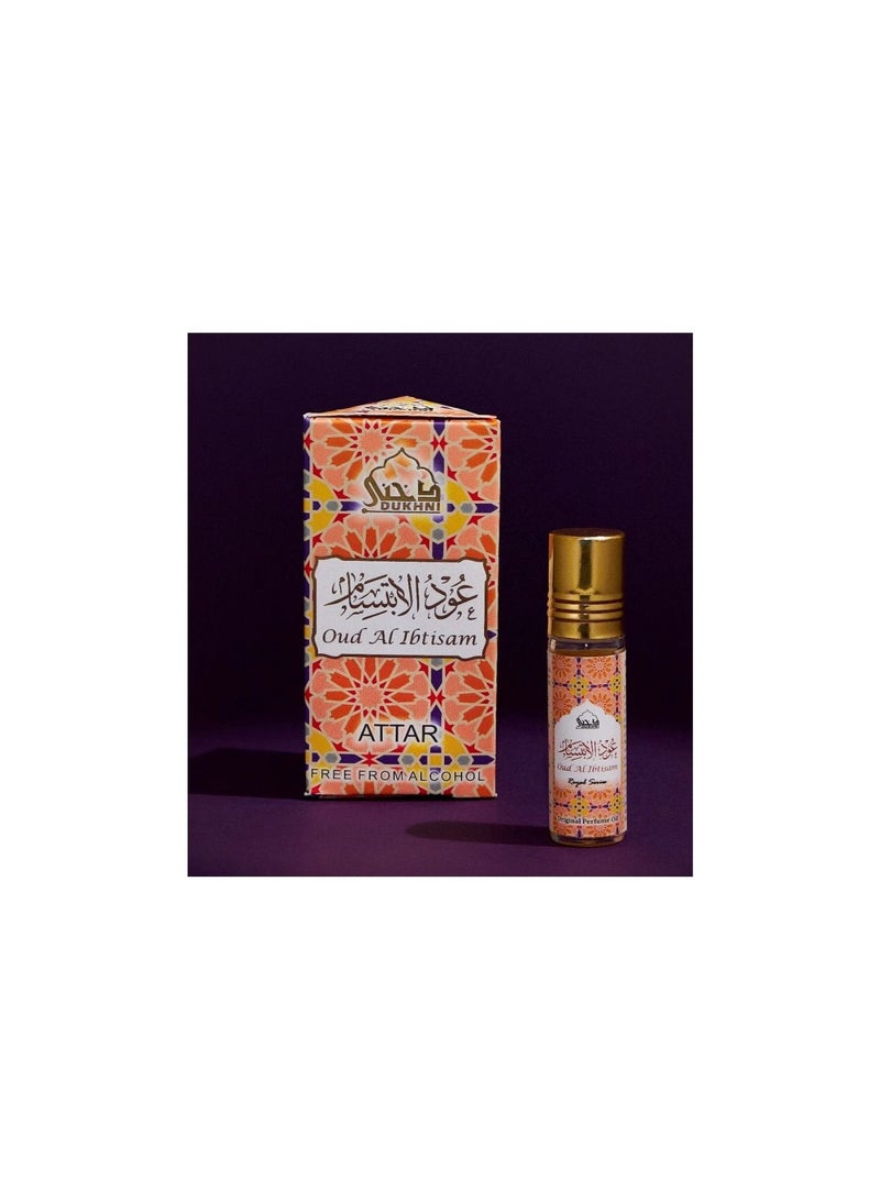 DUKHNI Attar Oil Set Authentic Arabic Fragrance Oils 100% Pure Alcohol-Free Halal Blends Oud Ibtisam Oud Khaleeji Oud Habayeb Kasturi Ambar Blue Girl 6m each - Image 4