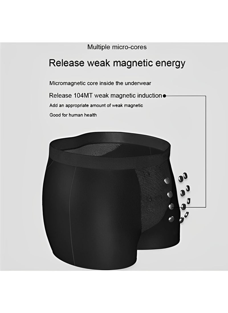 REOCLE - 3pcs Magnetic Therapy Underwear Breathable Elastic Panties with 30 Energy Magnets & Far-infrared Heating System & Negative Ion Purification System Health Care Underwear for Men - Image 1