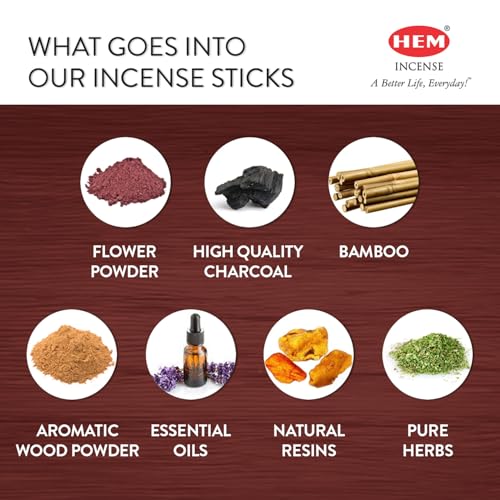 HEM - Sandalwood Incense Sticks - Pack of 6 - 120 count - 301g - Image 2