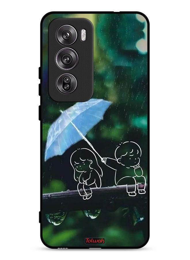 Tolwak Oppo Reno12 Pro 5G Protective Case Cover Couple Abstract Art - Image 1