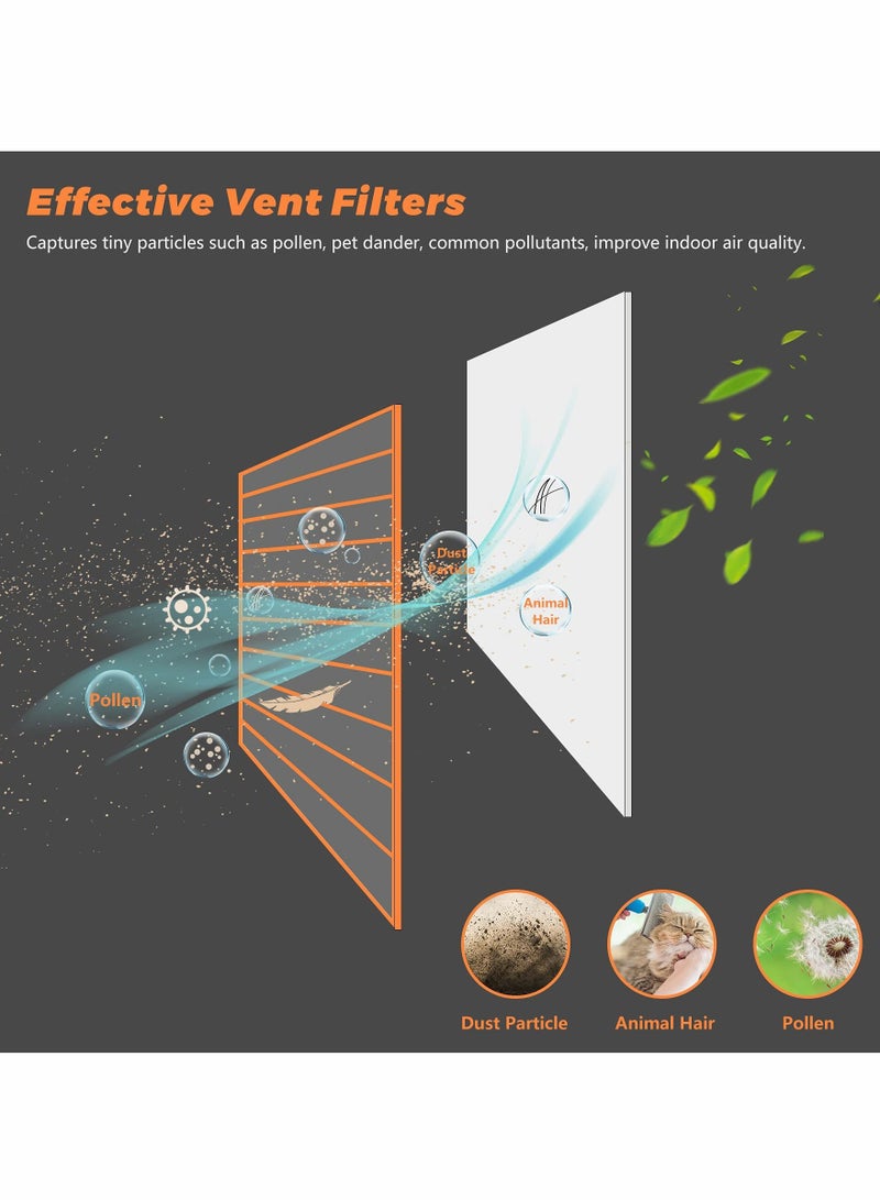 SYOSI Air Vent Register Filters Paper, Anti Dust Net Strainer, Air Condition Filter for Filter Air Conditioner Vent Filtration Dust Odors (10pcs 39 * 34cm)  - Image 2