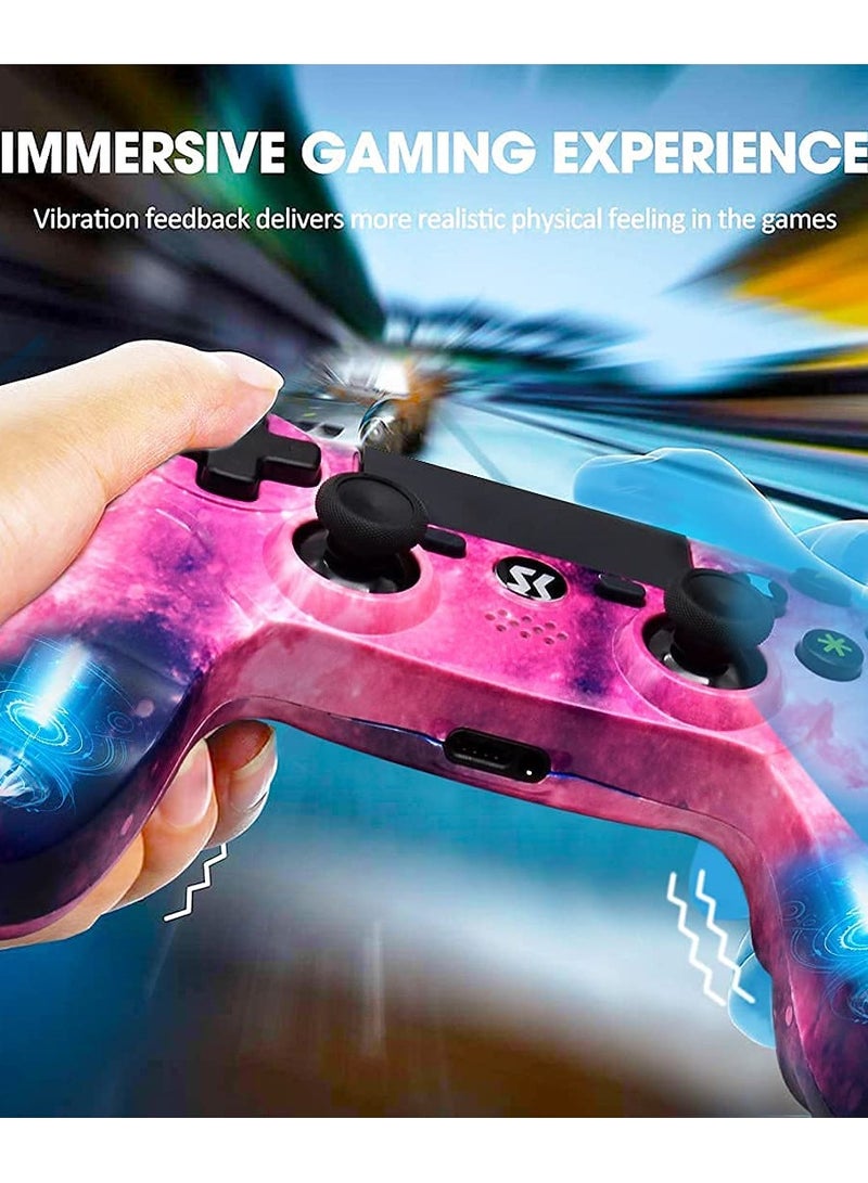 ISHAKO Wireless Controller for PS4 Double Shock 6-Axis Motion Sensor Sensitive Touch Pad Built-in Speaker & Stereo Headphone Jack Compatible with PS 4/Pro/Slim - Image 5