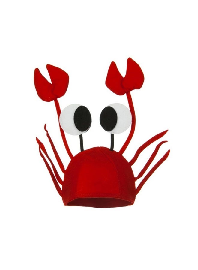 GNAFOTU Funny Costume Hats Novelty Party Hats, Red Crab Hat and Crayfish Set, Dress Up for Adult One Size for Most Adult 2 Pcs - Image 5