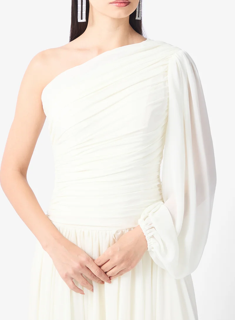 Namshi x  One Shoulder Draped Dropwaist Dress for Women | Best Price UAE