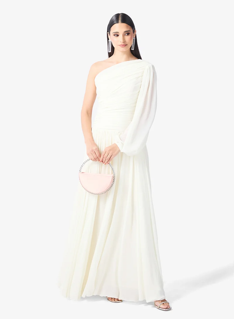 Namshi x  One Shoulder Draped Dropwaist Dress for Women | Best Price UAE