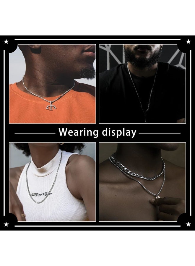 Monily 2-7 mm 16-36 In Square Rolo Stainless Steel Chain Necklace Round Box Necklace Men Women Jewellery - Image 2