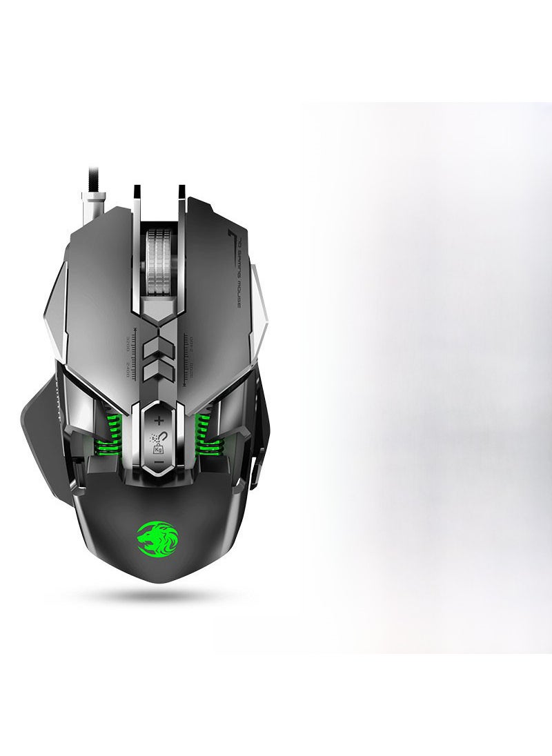 Generic - Metal Wired Gaming Mouse with Macros Technology black [voice macro programming] Ultimate Edition - Image 1