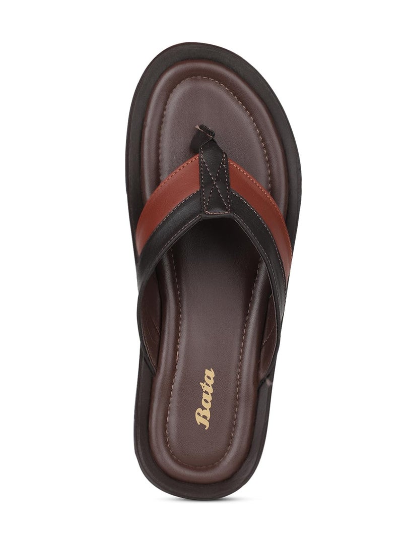 Bata Men's NW JOY TH Casual Slipper's DARK BROWN - 9 UK (8714776) - Image 5