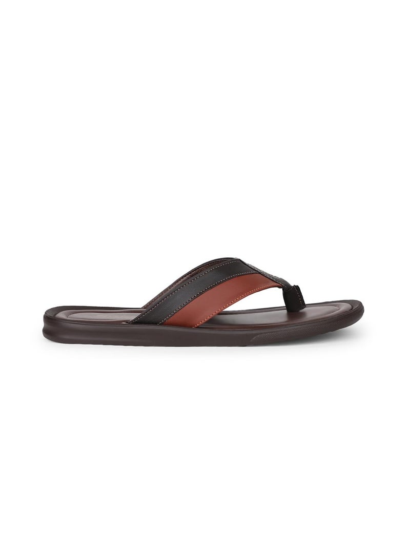 Bata Men's NW JOY TH Casual Slipper's DARK BROWN - 9 UK (8714776) - Image 4