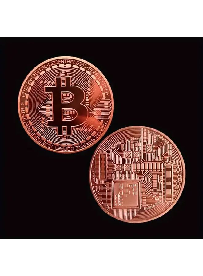 3 Pieces Silver Bitcoin Commemorative Coins Collectible Gift For Men Fathers Day - Image 3