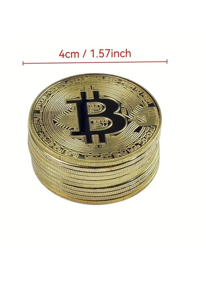 3 Pieces Silver Bitcoin Commemorative Coins Collectible Gift For Men Fathers Day - Image 4