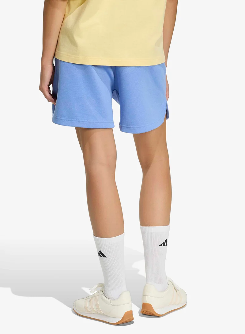 Adidas 3-Stripes Studio Fleece Loose Shorts