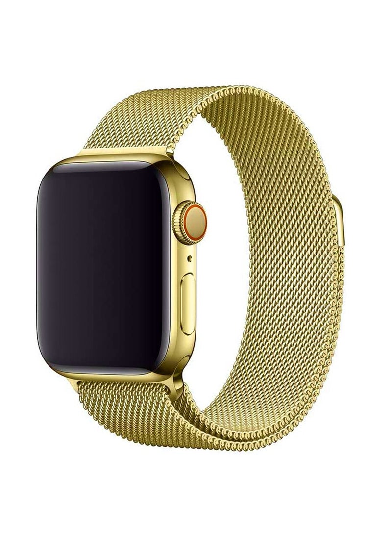O Ozone أحزمة معدنية متوافقة مع سوار ساعة Apple مقاس 42 مم 44 مم 45 مم لسوار iWatch لسلسلة ساعات Apple 7/6/5/4/3/2/1/SE (أسود) - Image 1
