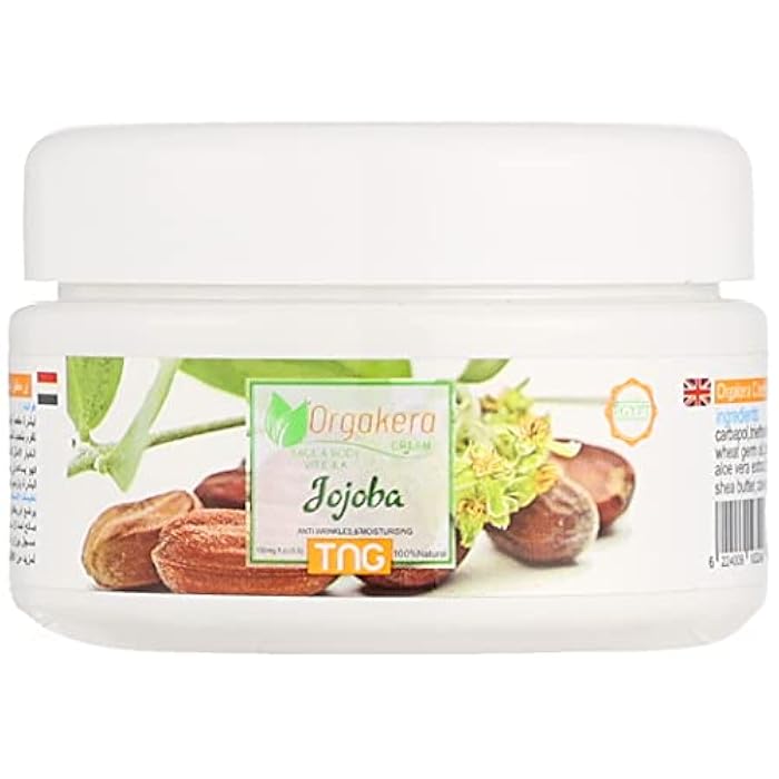 Orgakera cream face & body vit.e&a jojoba anti wrinkles&moisturising 100% natural -150mg - Image 1