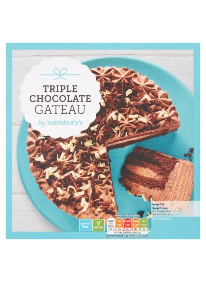 Mousse Cake Triple Chocolate Gateau - 600g