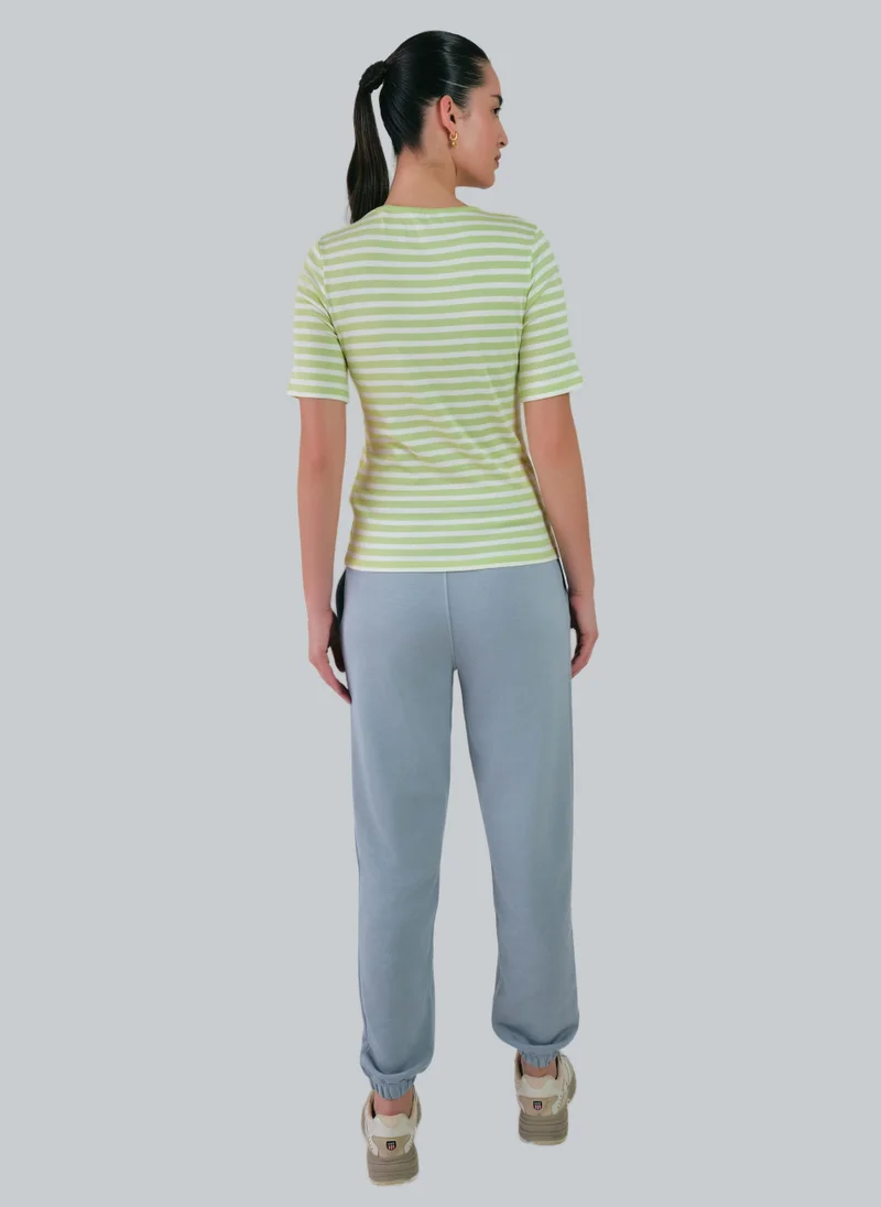 GANT Slim Striped 1X1 Ribbed T-Shirt