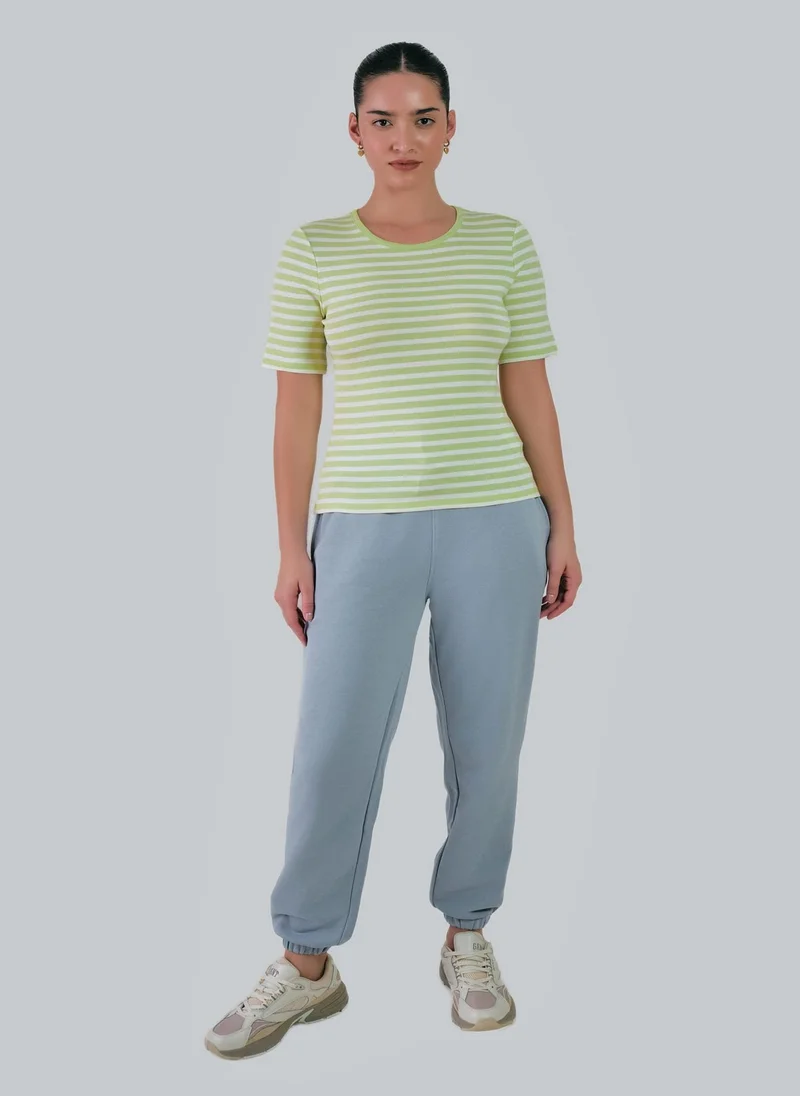 GANT Slim Striped 1X1 Ribbed T-Shirt