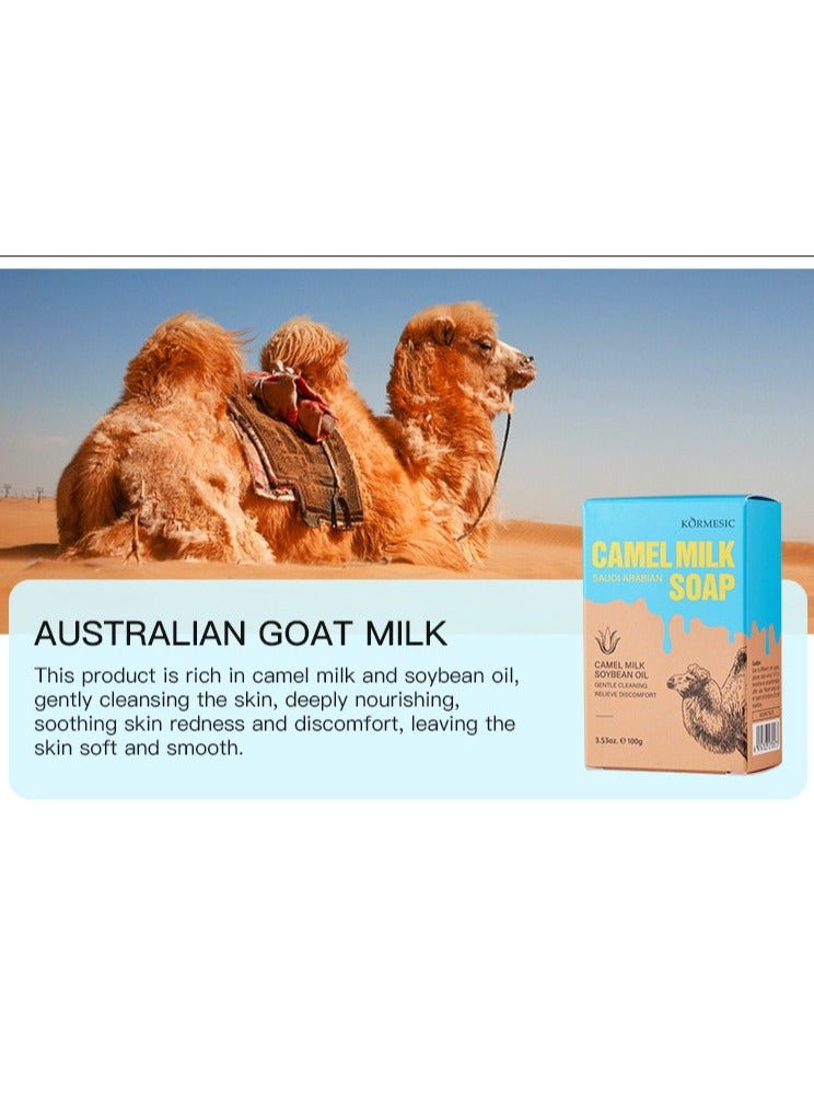 Kormesic 2-Pack Saudi Camel Milk Soap 100g - Nourish & Hydrate Skin - Image 2