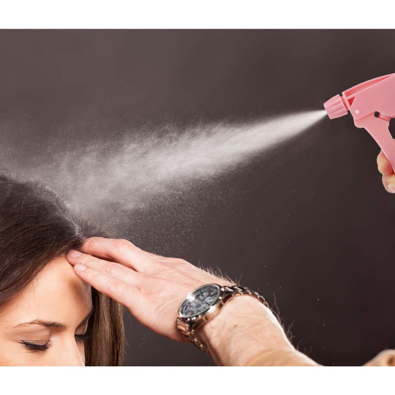 Segbeauty Adjustable Spray Bottle, 9.8oz Champagne Design Plastic Plant Mister with Fine Mist to Stream Settings, 280ml Empty Refillable Handle Rose Pink Sprayer for Home Cleaning Hair Salon - Image 2