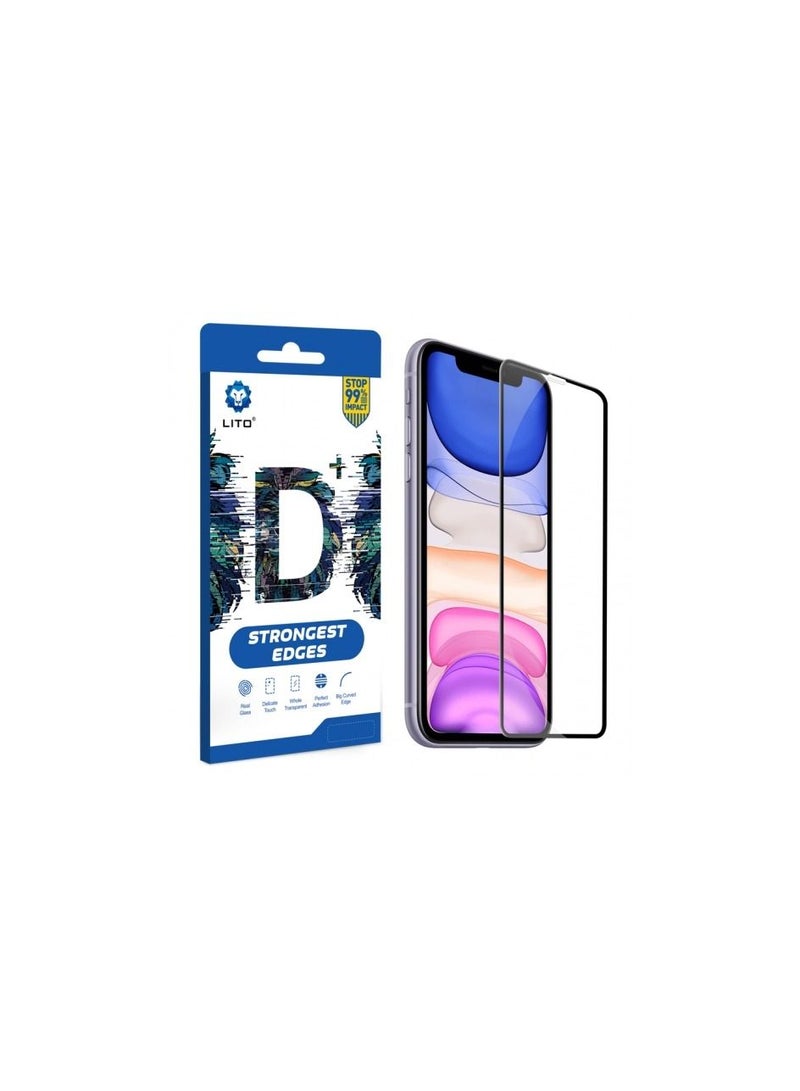 LITO Full Coverage Full Glue 9H Hardness HD Tempered Glass Screen Protector For Apple IPhone 13 CLEAR - Image 1