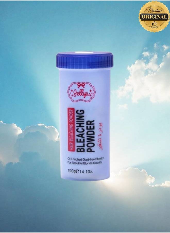 JELLY 12 Pieces Hair Bleaching Powder Oil Enriched Dust Free Blonder For Beautiful Blonde Results 400g  - Image 2