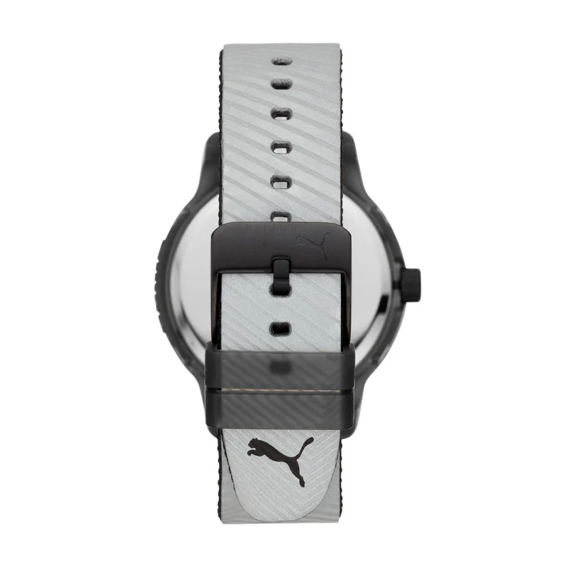 بوما Reset V1 Analog Quartz Watch for Men With Silver Silicone Band- 5 ATM - PU P5032