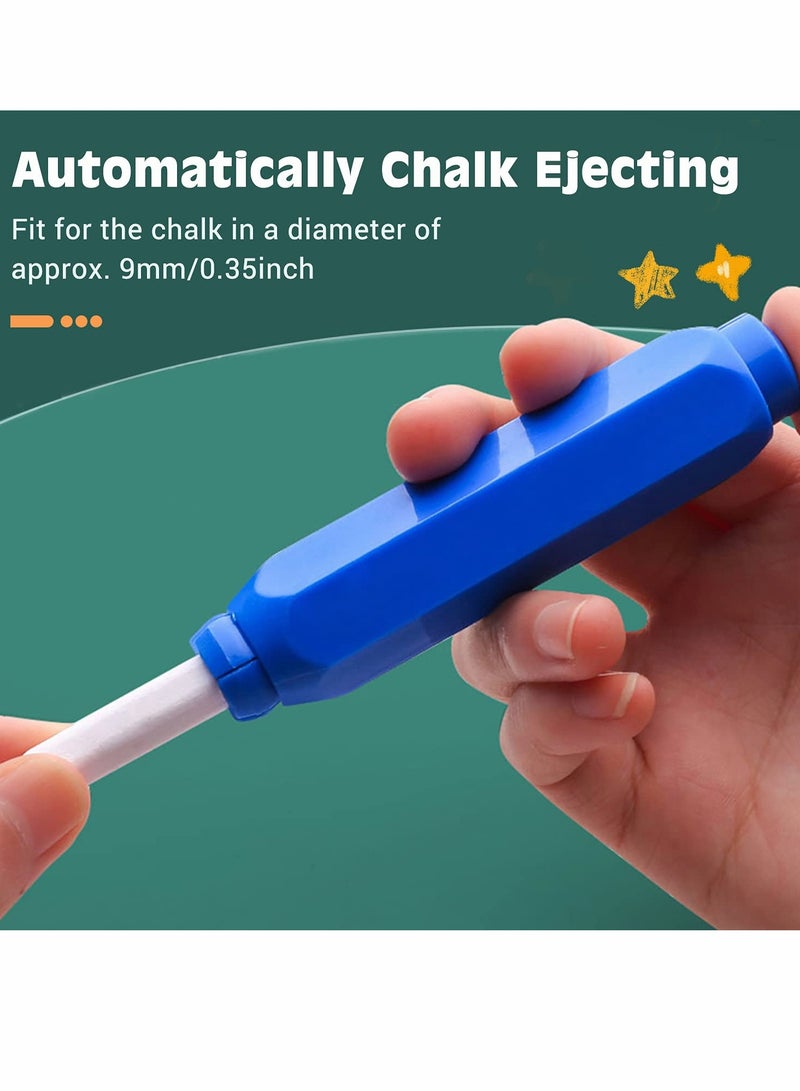 Magnetic Chalk Holder, Adjustable Colorful Reusable Washable Plastic Chalk Holder Set for School Teacher Office (4 Pieces, Yellow, Green, Blue, Red) - Image 5