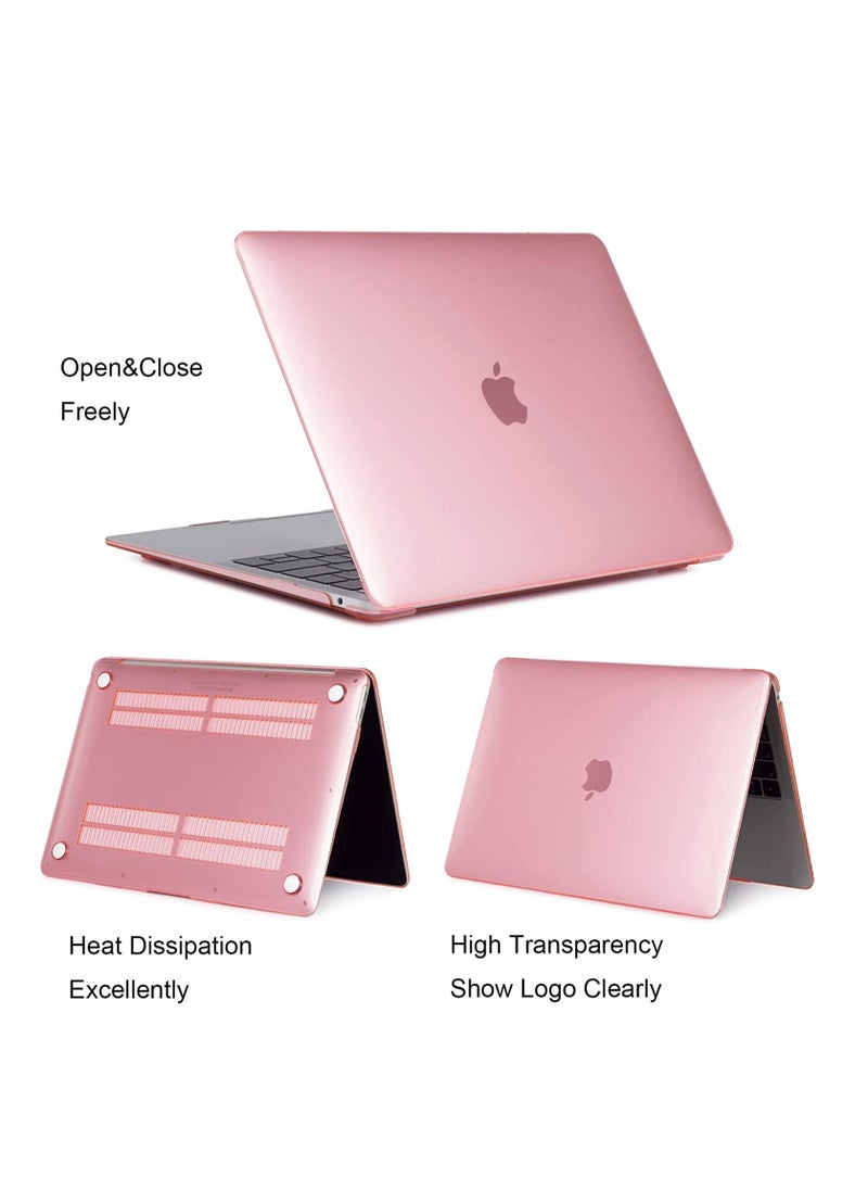 MacBook Air 13.6 Inch 2022 Release A2681 M2 Matte Frosted Translucent Hard Shell Case Shockproof Protective Cover for 13.6" MacBook Air 2022 with M2 Chip & Touch ID Black