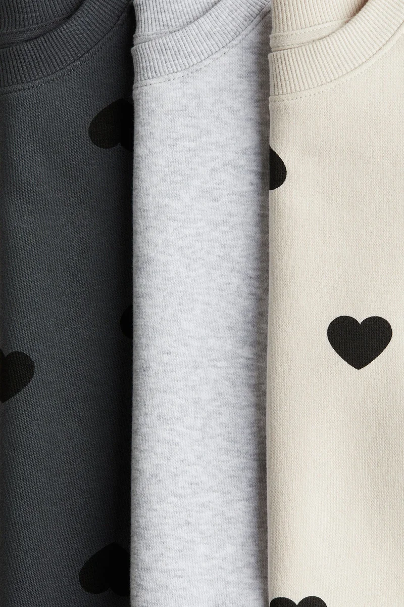 H&M 3-pack sweatshirts