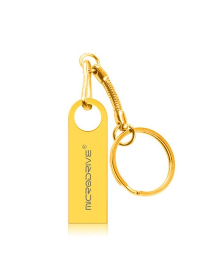 براق Microdrive 16 جيجا بايت USB 2.0 مقاومة للمعادن عالي السرعة U Disk (الذهب)  - Image 2