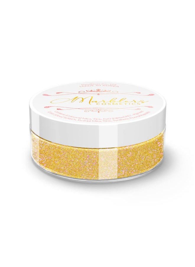 MARBLERS Glitter Mica Powder [Rosy Gold] 0.14oz (4g) | Glitter Mica | Highly Pigmented | Non-Toxic, Vegan, Cruelty-Free | Eyeshadow, Body Butter, Nail Polish, Nail Art | Party, Body, Face Makeup  - Image 1