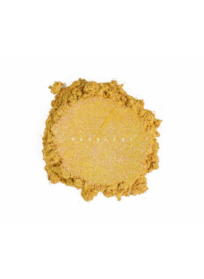 MARBLERS Glitter Mica Powder [Rosy Gold] 0.14oz (4g) | Glitter Mica | Highly Pigmented | Non-Toxic, Vegan, Cruelty-Free | Eyeshadow, Body Butter, Nail Polish, Nail Art | Party, Body, Face Makeup  - Image 2