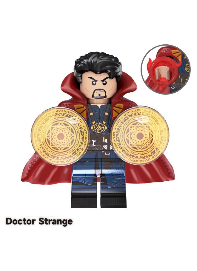 XINH 4-Piece Marvel Avengers Series Superhero Mini Action Figures Set, High Quality Mini Figures Series Stitching Toys Playsets for Collectors and Kids (Captain America/Thor/Doctor Strange/Iron Man)  - Image 4