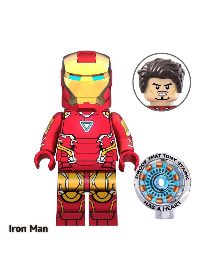 XINH 4-Piece Marvel Avengers Series Superhero Mini Action Figures Set, High Quality Mini Figures Series Stitching Toys Playsets for Collectors and Kids (Captain America/Thor/Doctor Strange/Iron Man)  - Image 5