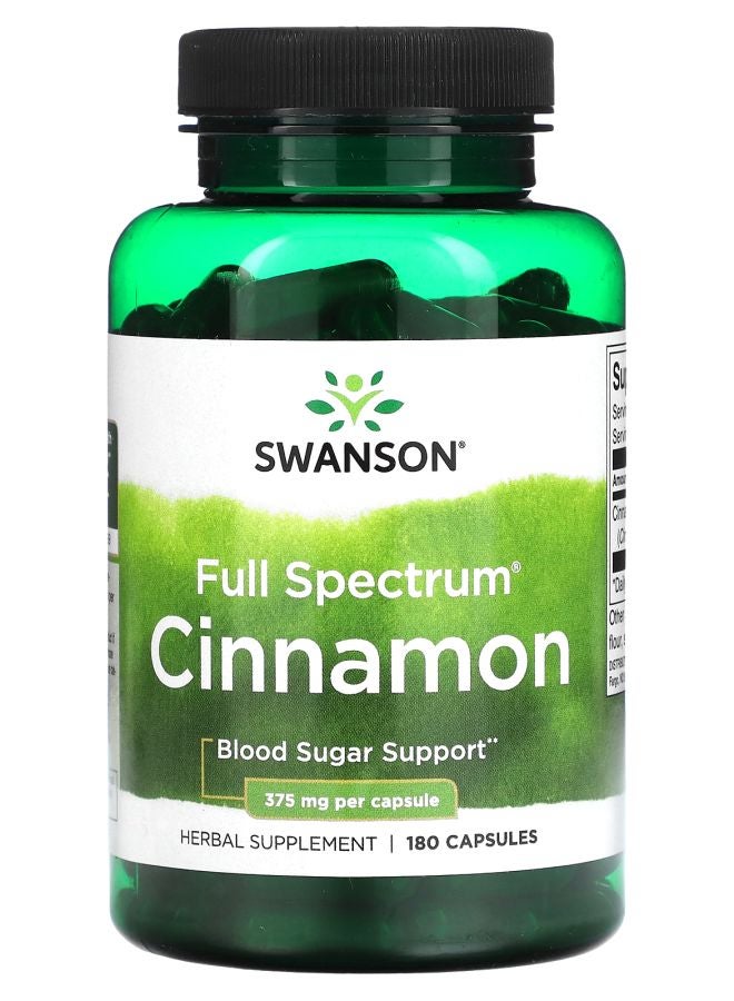 Full Spectrum Cinnamon 375 mg 180 Capsules