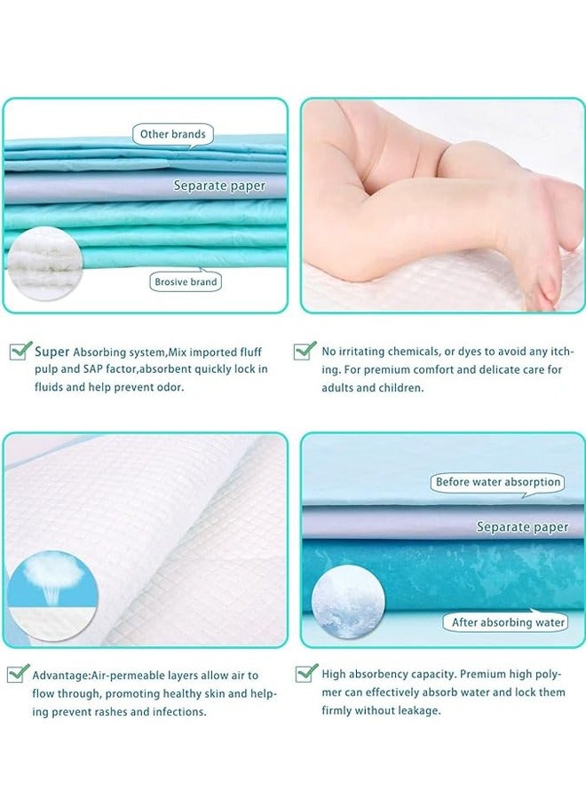 50 Pack Disposable Baby Changing Pad, Leakproof Diaper Changing Portable Pad, Bed Table Protector Mat Sheet Protector Diaper Changing Pad Liner, Breathable, Waterproof  - Image 5