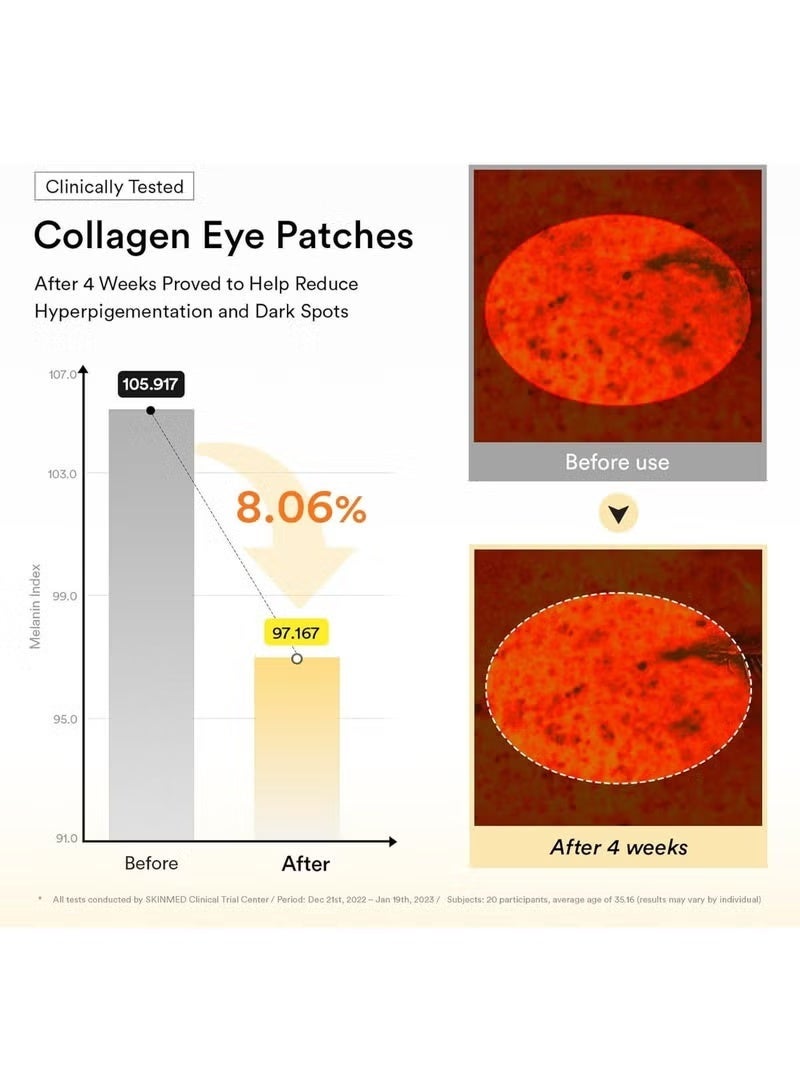 ابيب لصقات كولاجين للعينين بجل الورد من جيريكو، 90 غرام/60 لصقة (30 زوجًا)، لصقات كورية للعينين لعلاج انتفاخ العينين والهالات السوداء، مضادة للتجاعيد، كولاجين - Image 3