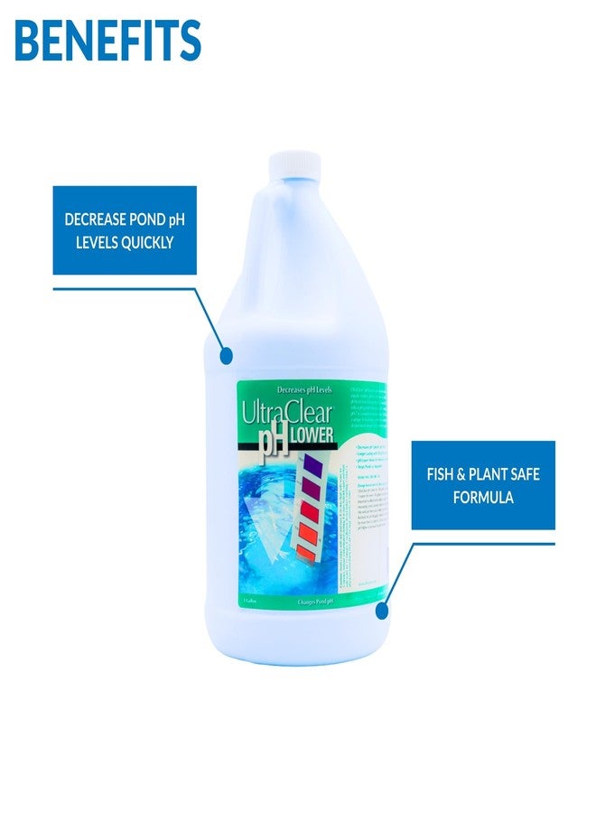 Ultraclear pH Lower 1 Gal - Natural Pond pH Decreaser - Safely Lowers High pH & Supports Balanced Water Quality - Safe for Fish, Koi, Plants & Wildlife - Image 4
