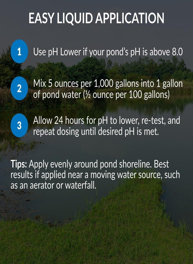 Ultraclear pH Lower 1 Gal - Natural Pond pH Decreaser - Safely Lowers High pH & Supports Balanced Water Quality - Safe for Fish, Koi, Plants & Wildlife - Image 3